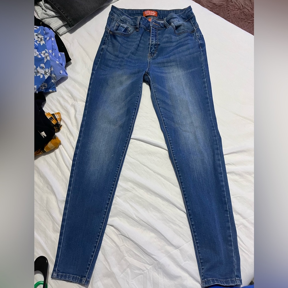 Washed look jeans